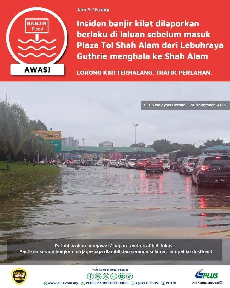 Bukit Jelutong, TTDI Jaya dinaiki air, trafik sesak di lebuh raya 
