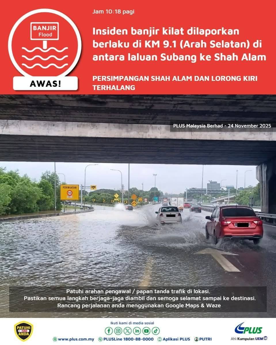 Bukit Jelutong, TTDI Jaya dinaiki air, trafik sesak di lebuh raya 