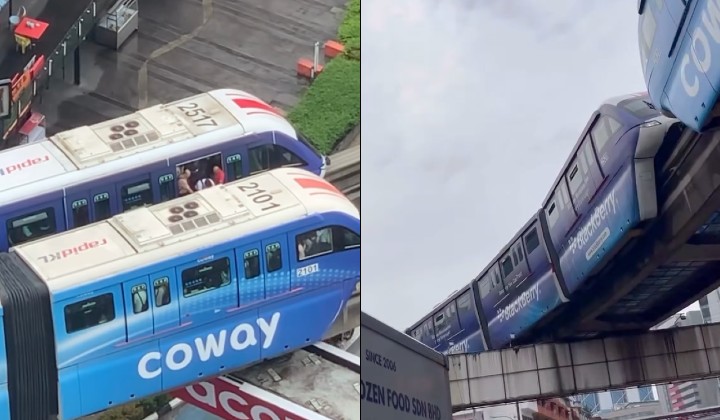 மோனோ ரயில் சிக்கியதில் 373 பயணிகள் மாற்றம்