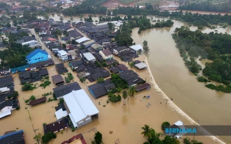 槟城水位消退.雪灾民下降 丹吉玻霹登彭仍严重