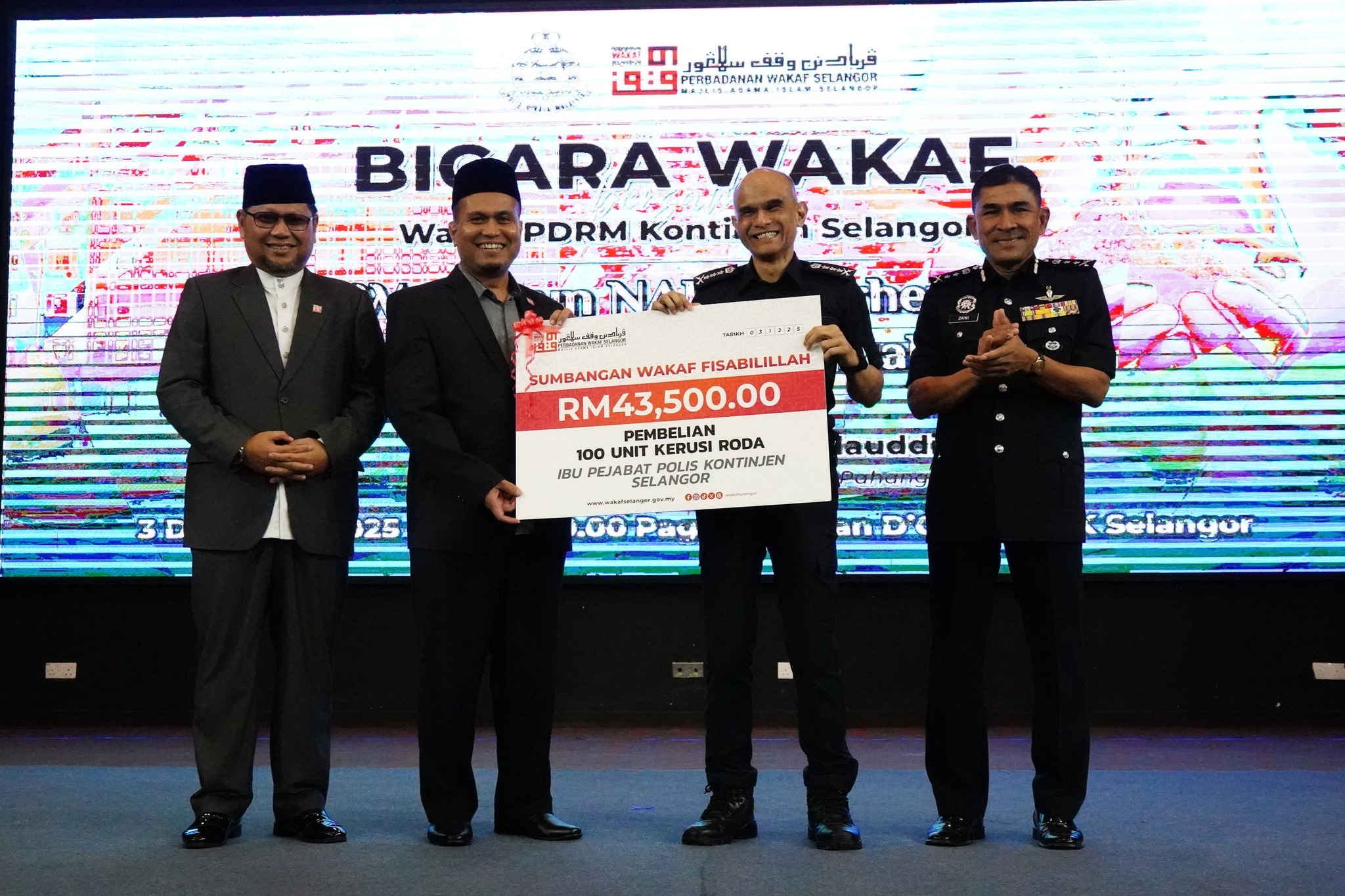 Wakaf Selangor perkukuh literasi wakaf bersama warga PDRM