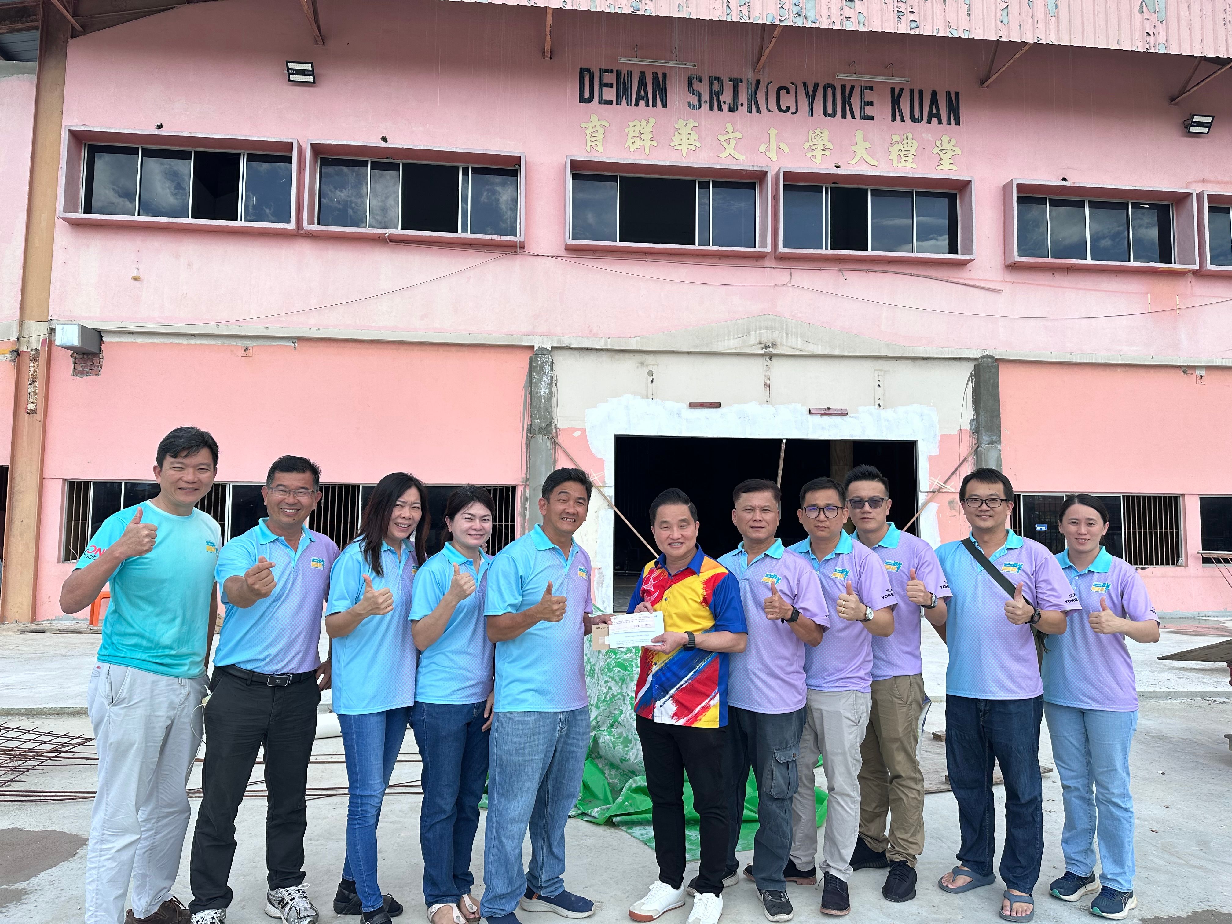 多方筹募为育群华小筹获223万   黄瑞林冀建设计划早日达标！