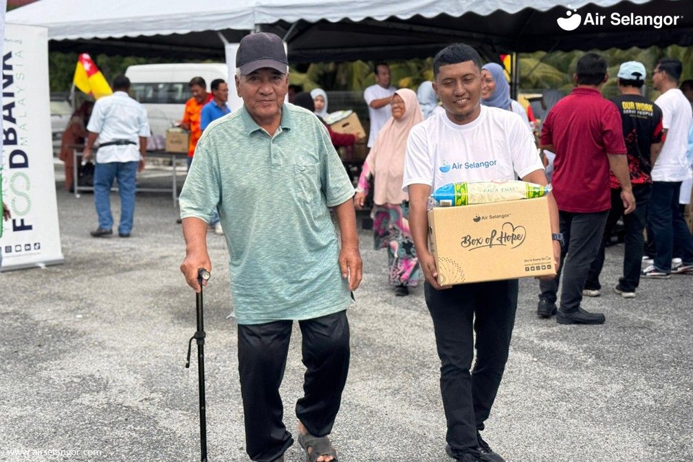 Air Selangor agih 8,583 bakul makanan kepada keluarga B40