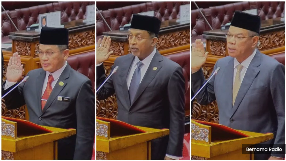 மூன்று அமைச்சர்கள் செனட்டராக இரண்டாம் தவணைக்கான பதவி உறுதிமொழியை எடுத்தனர்