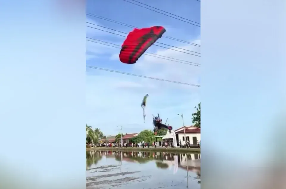 Masalah teknikal punca paramotor langgar kabel TNB