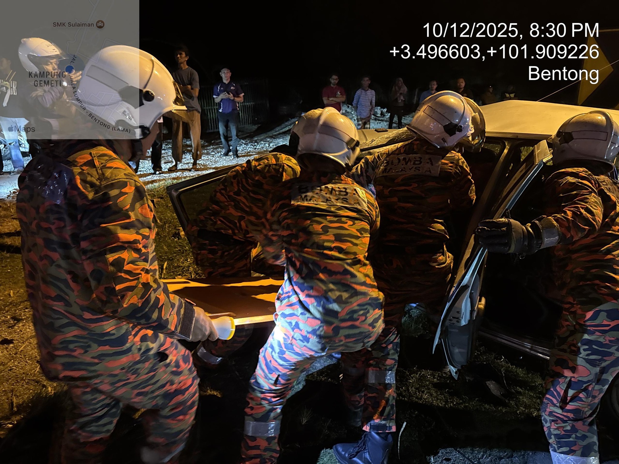 Suami isteri maut kemalangan dua kenderaan di Bentong