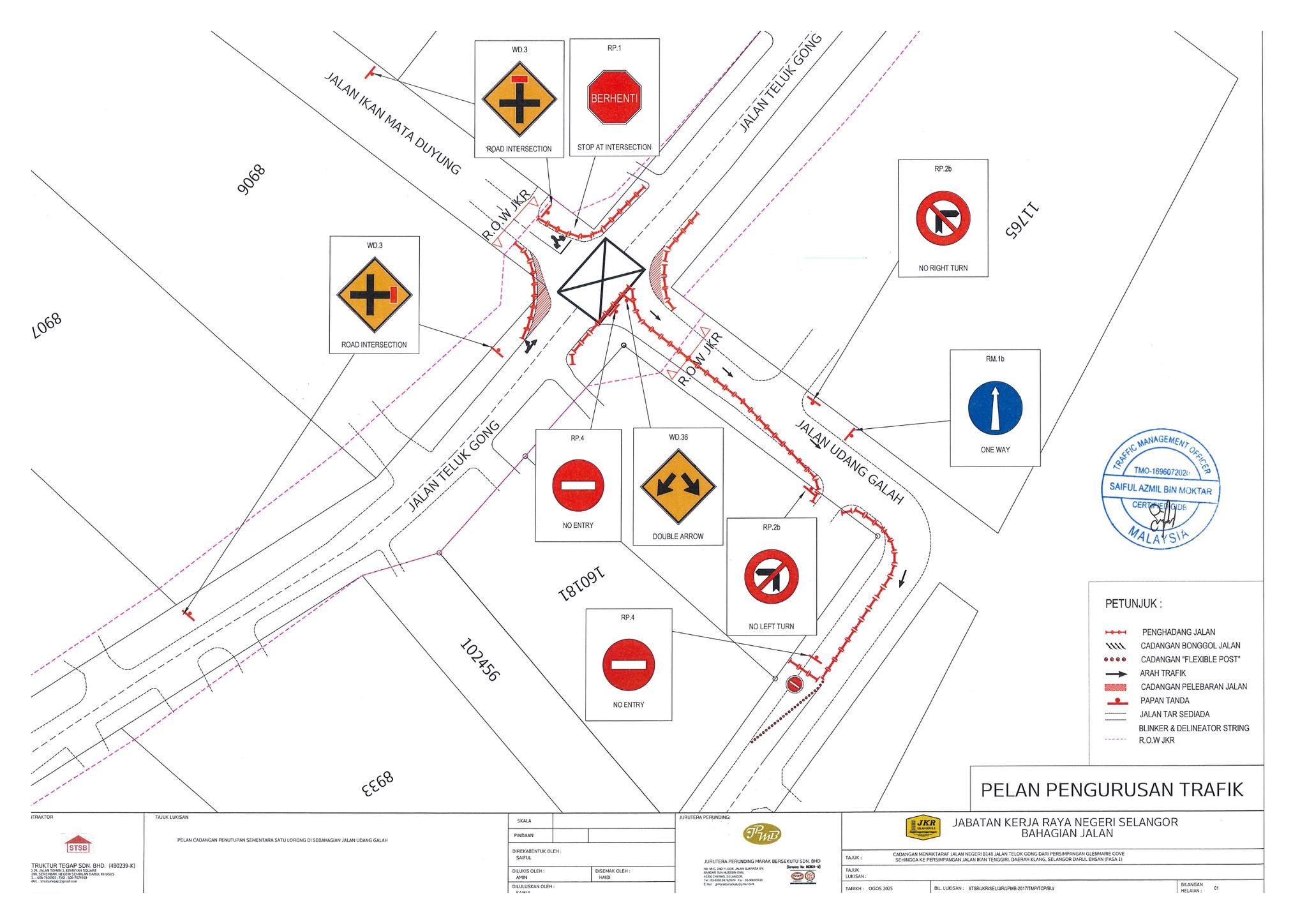 Perubahan aliran trafik Telok Gong bermula 7 Disember bagi naik taraf jalan