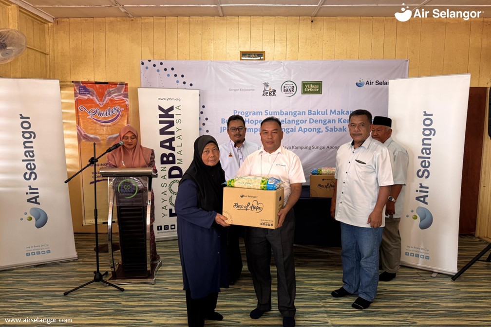 雪州水供公司到沙白 派150箱希望之盒