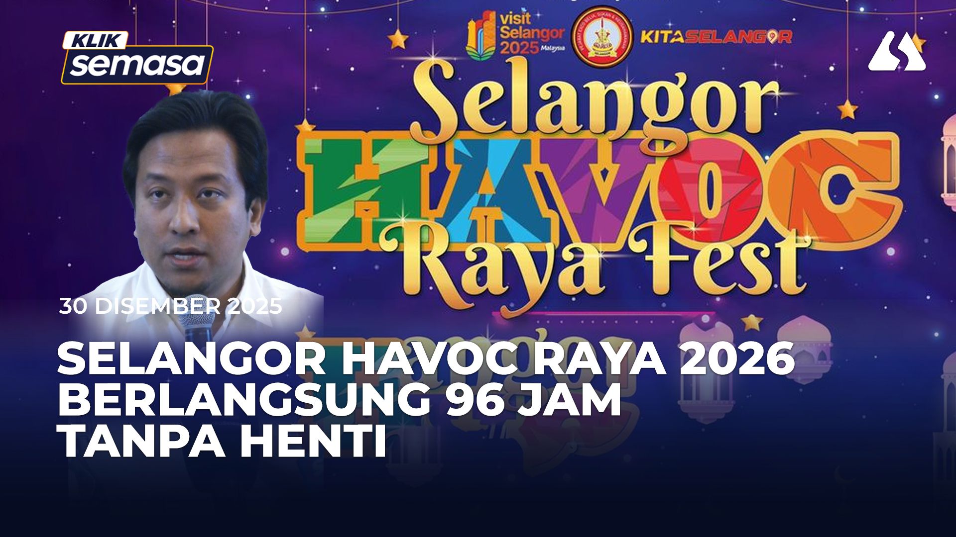 Selangor HAVOC Raya 2026 berlangsung 96 jam tanpa henti, sasar 1.5 juta pengunjung