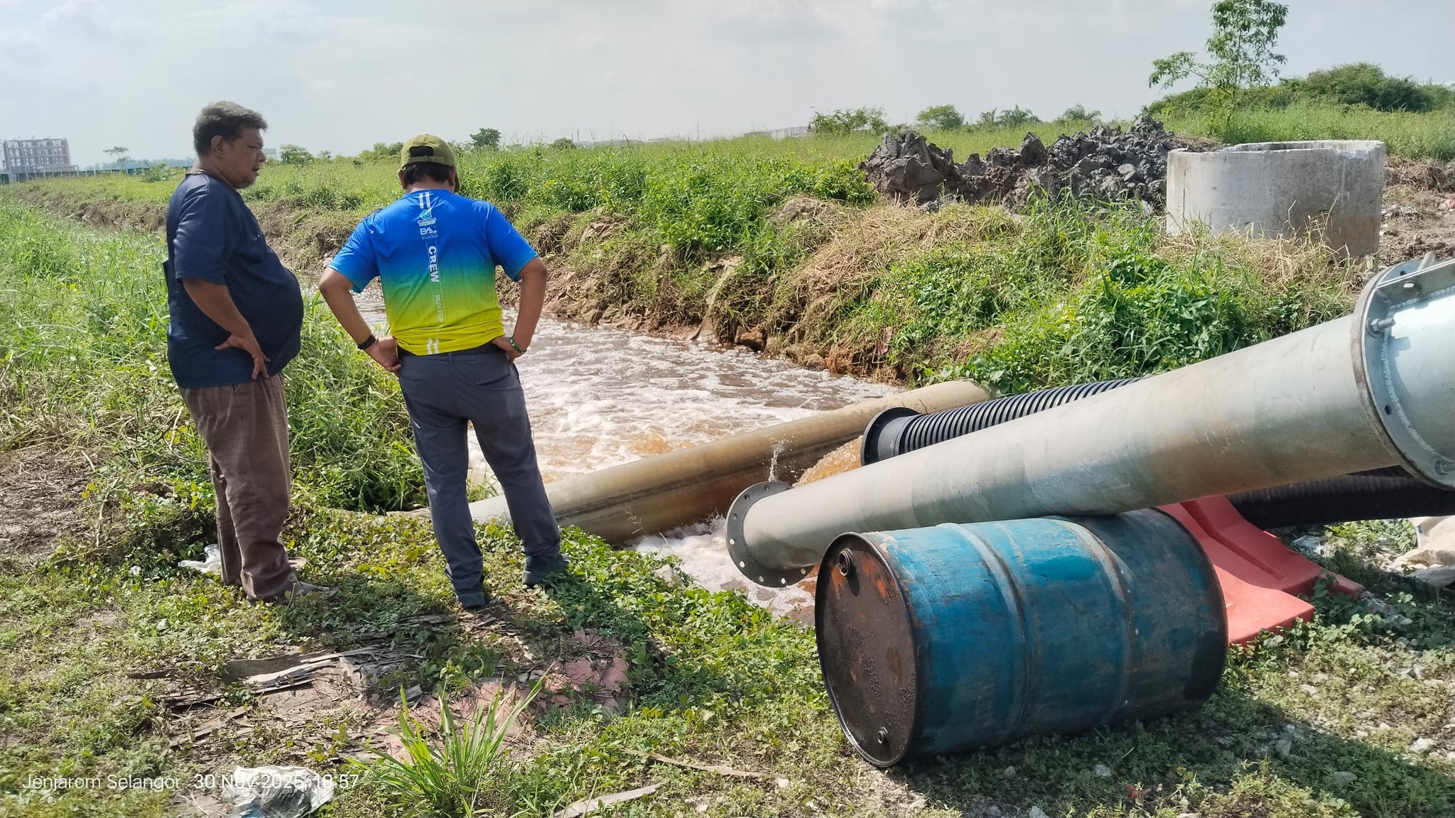 JPS Kuala Langat pasang pam percepat aliran air susulan hujan lebat berterusan