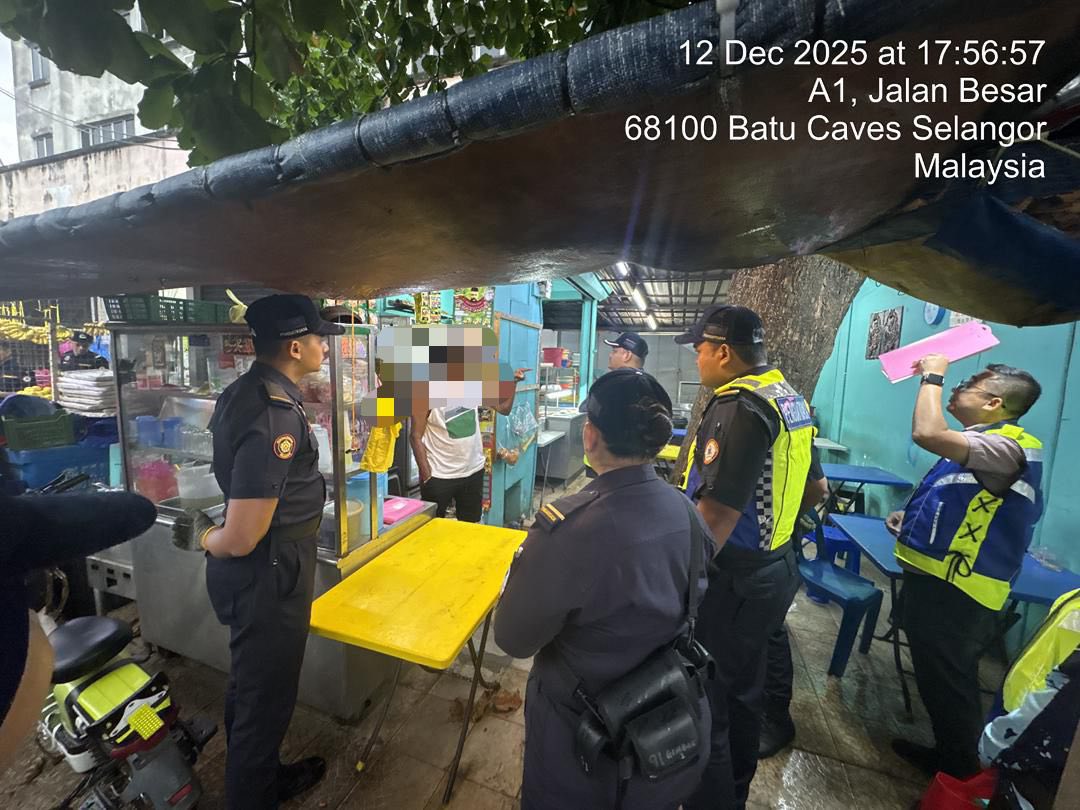 士拉央综合取缔行动 充公4营业场所.拆5摊位