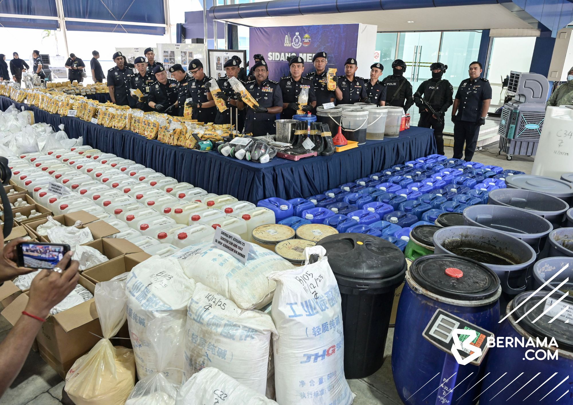 Polis tumpas sindiket dadah antarabangsa, nilai rampasan RM1.53 bilion