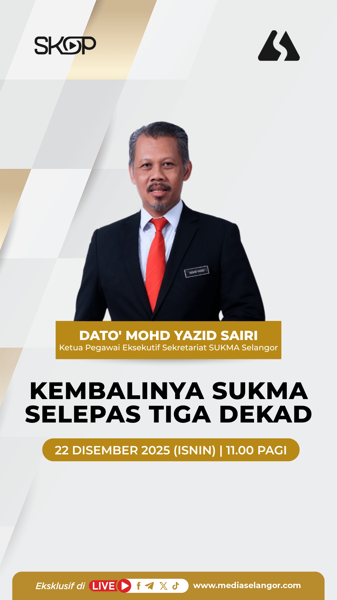 Kembalinya SUKMA selepas tiga dekad