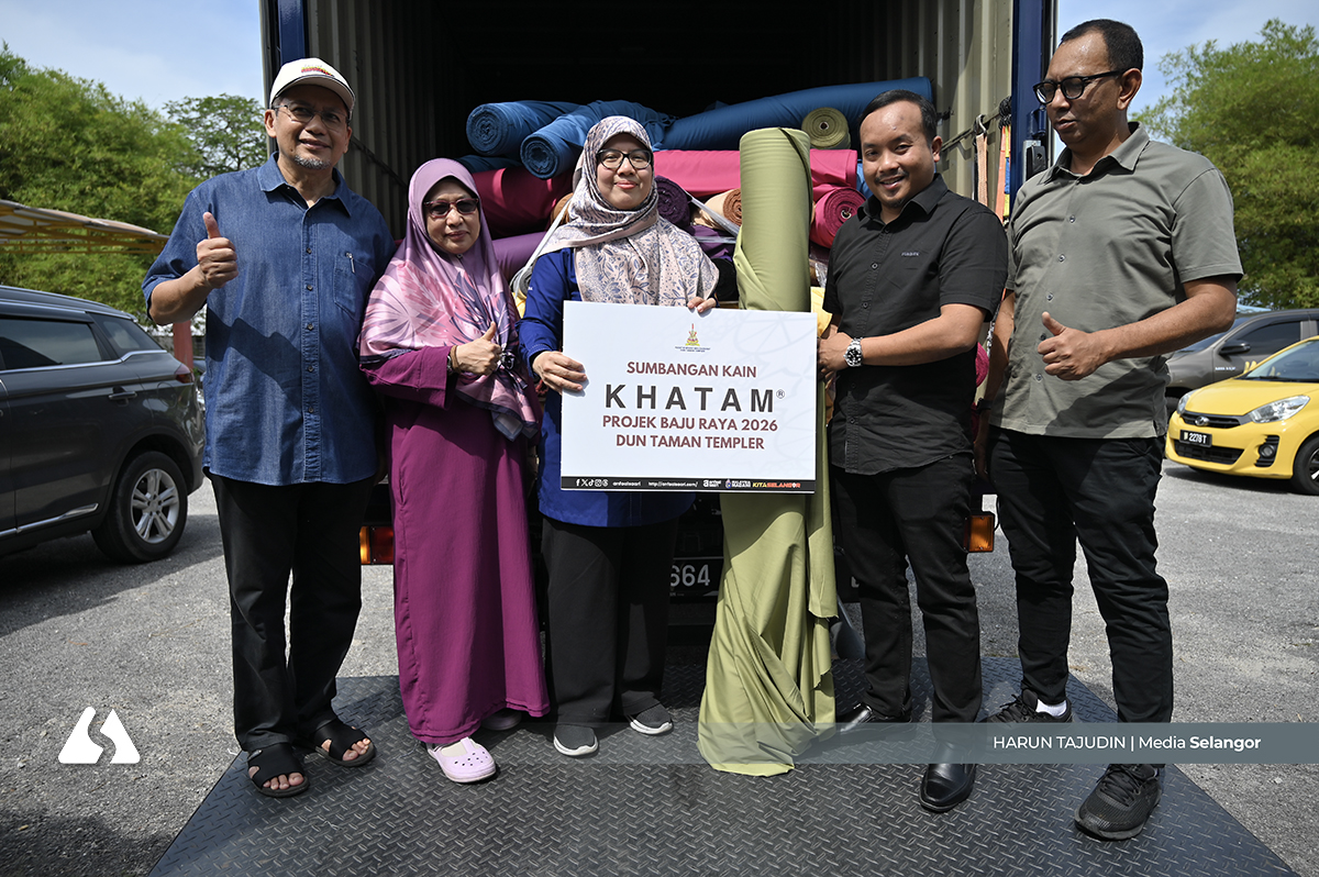 DUN Taman Templer terima 225 gulung kain sumbangan KHATAM untuk golongan asnaf