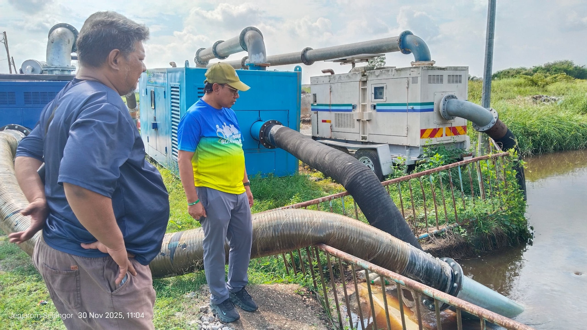 JPS Kuala Langat pasang pam percepat aliran air susulan hujan lebat berterusan