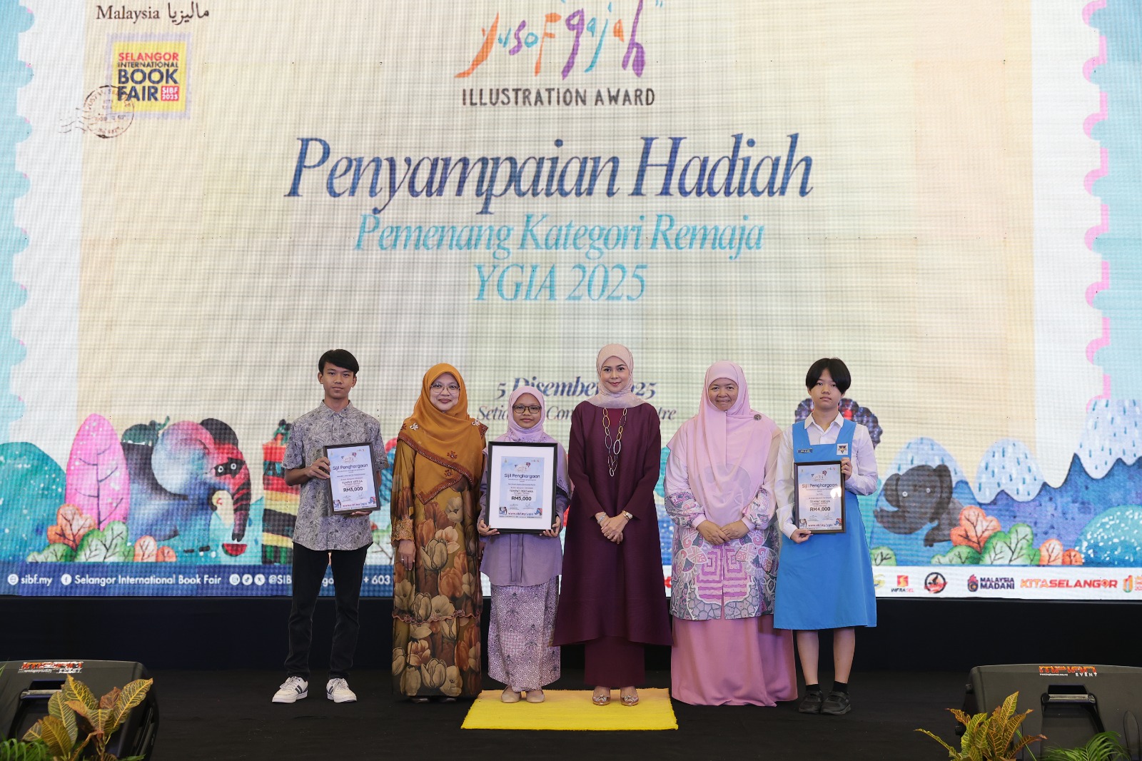 Tengku Permaisuri Selangor sempurnakan Majlis Anugerah Ilustrasi Yusof Gajah 2025