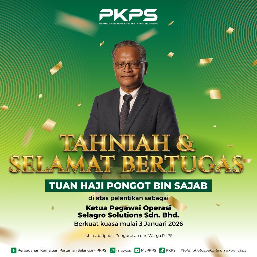PKPS lantik COO baharu terajui Selagro, perkukuh industri agromakanan