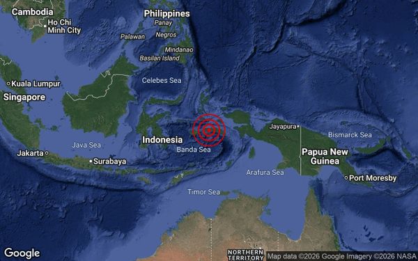 Gempa bumi sederhana landa Seram di Indonesia