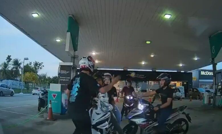 Polis siasat kes anggota tampar penunggang motosikal di stesen minyak