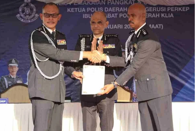 KLIA மாவட்டத்தின் புதிய காவல்துறை தலைவராக ரவி முத்துசாமி நியமனம்