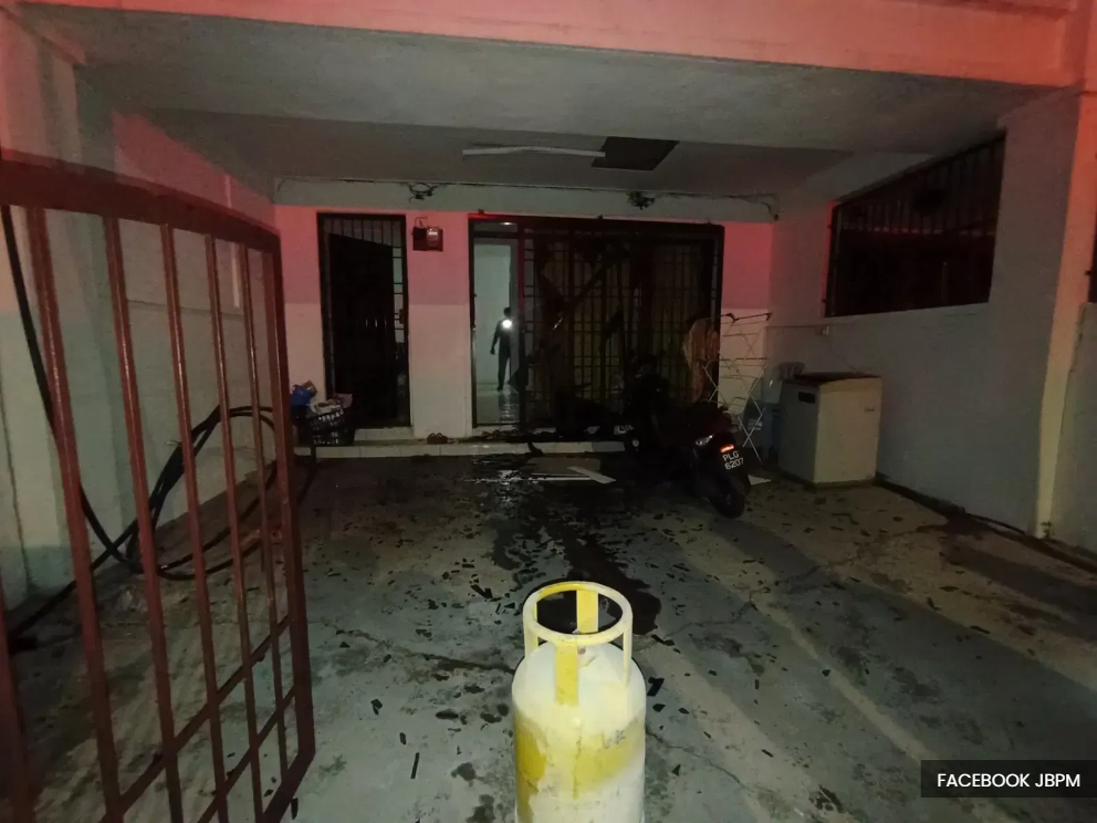 怡保民宅失火煤气桶爆炸  一妇女被烧伤