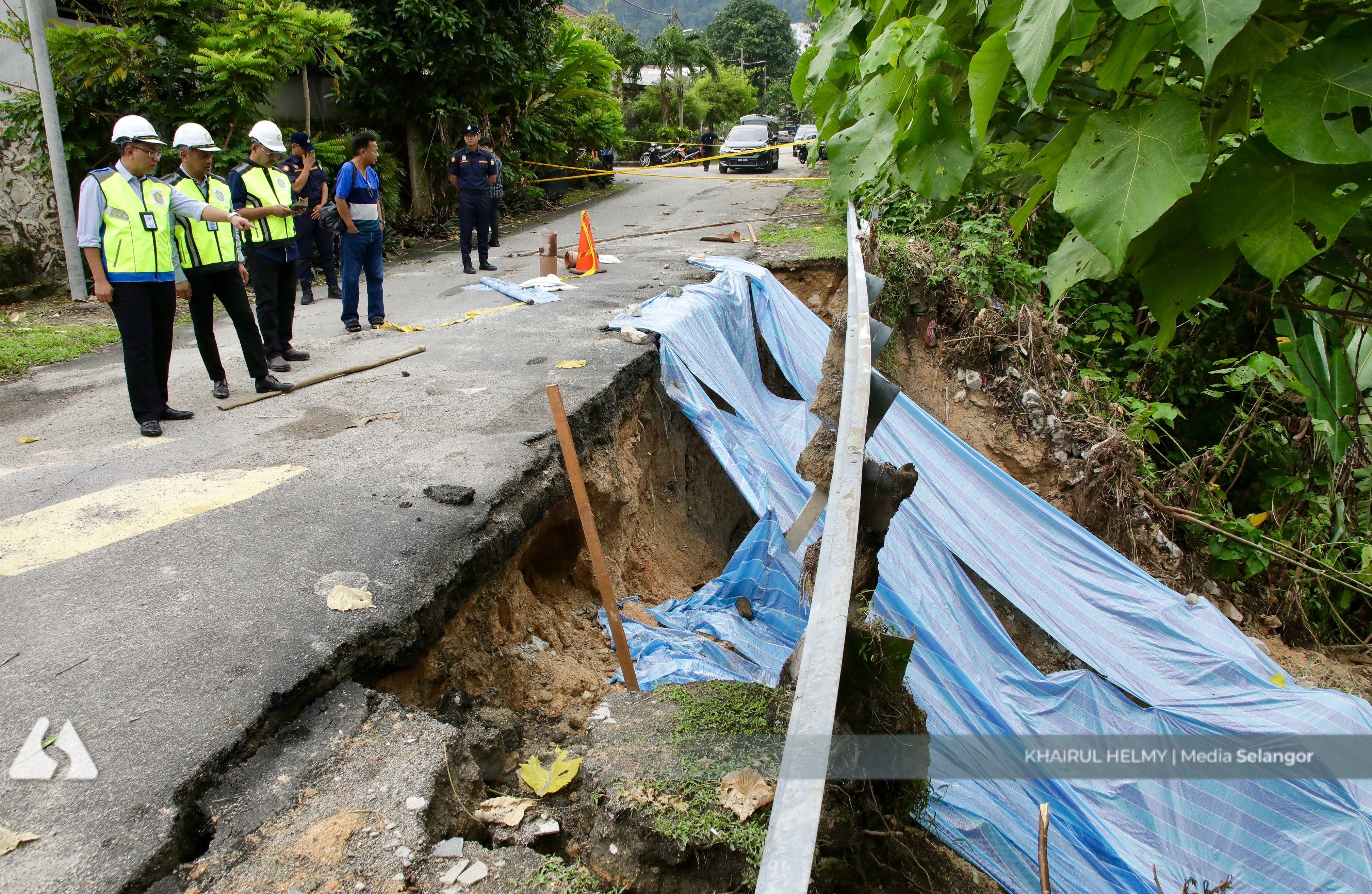 Tiada gelinciran baharu di Taman Bukit Teratai, kerja pembaikan dilaksana segera