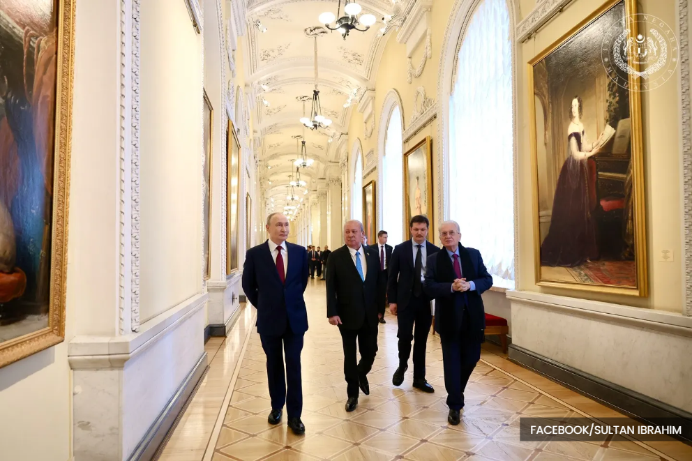 Royal diplomacy on display as King meets Putin at Hermitage