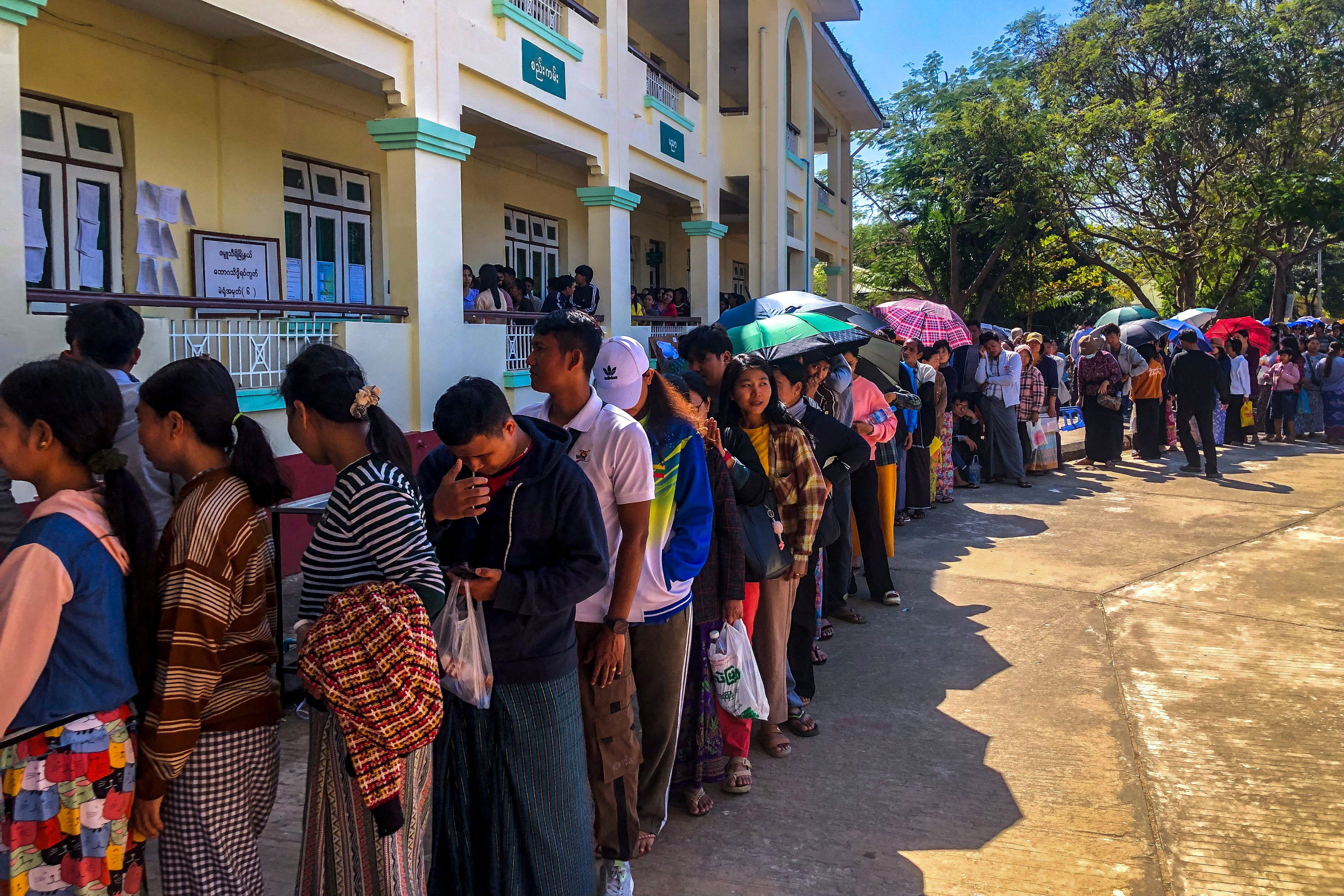 Myanmar votes in second phase of junta-run election