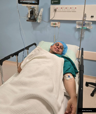 沈志强劳累过度入院