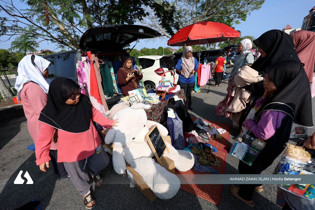 Tanpa jual beli, pasar percuma Bangi jadi tumpuan komuniti menjelang Syawal