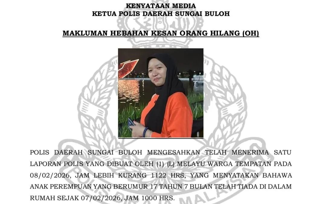 Selangor police seek help to find missing 17-year-old girl