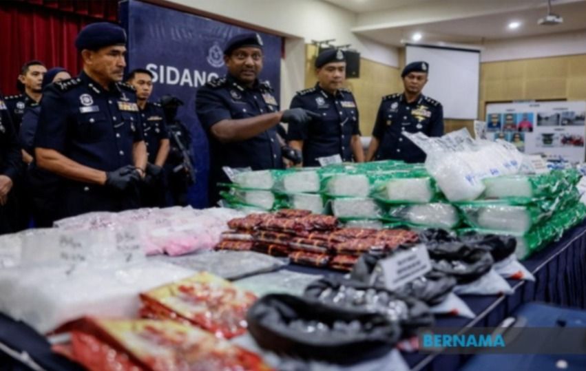 雪隆区捣破2贩毒集团  警起获市值2100万毒品