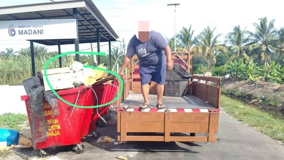 Buang sampah pukal perniagaan dalam tong tradisi, individu didenda RM1,000