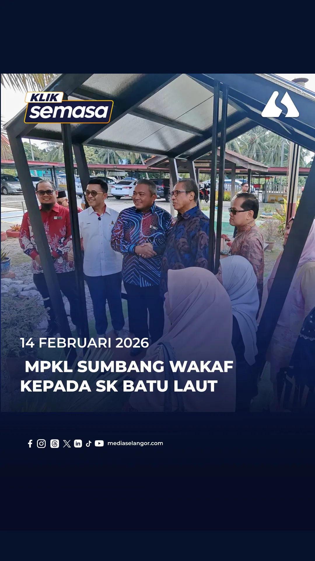 MPKL sumbang wakaf kepada SK Batu Laut, sokong projek Sekolah Angkat Madani