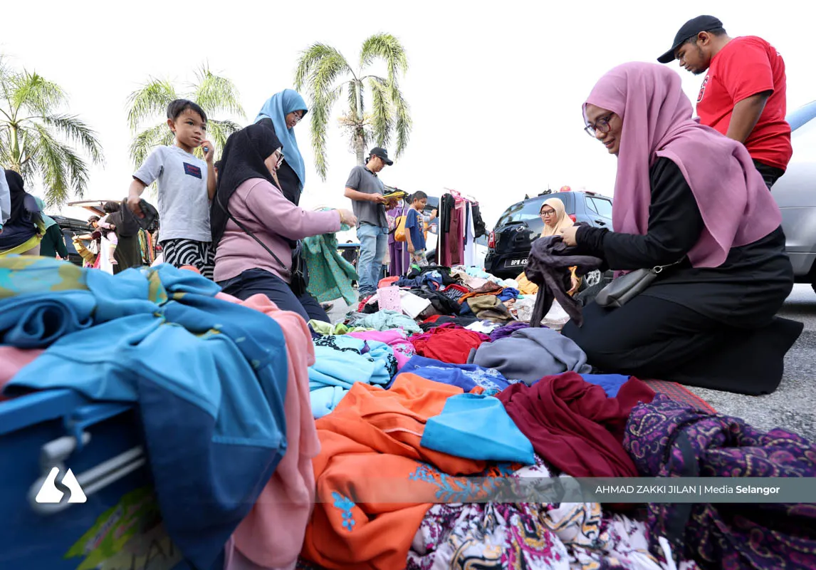 Tanpa jual beli, pasar percuma Bangi jadi tumpuan komuniti menjelang Syawal