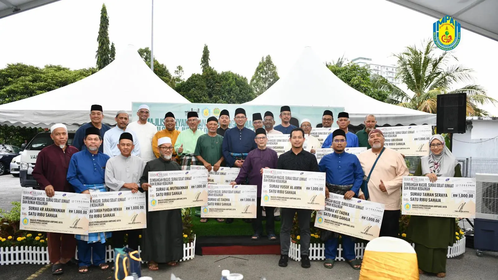 MPAJ salur sumbangan RM58,000 kepada masjid, rumah kebajikan sempena Ramadan