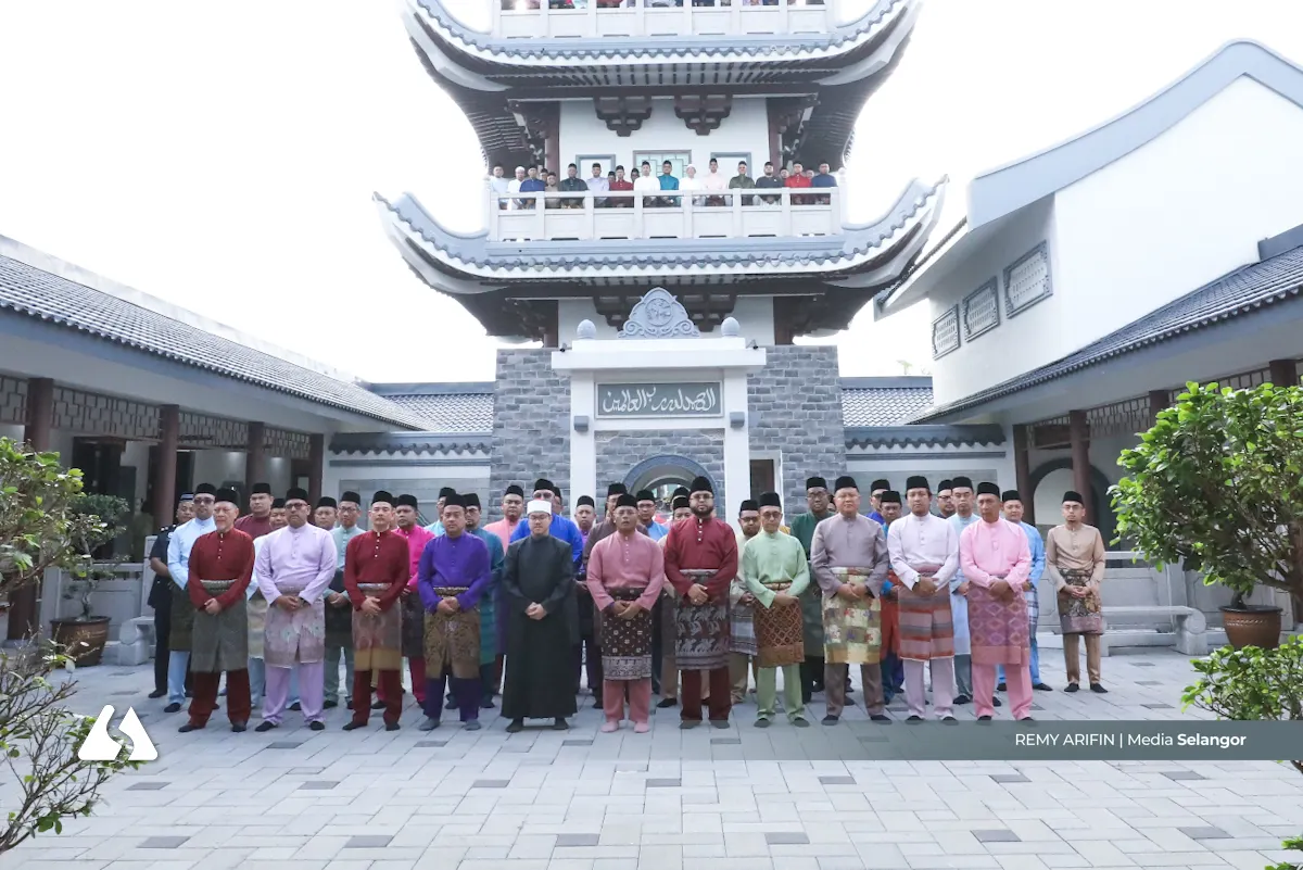 Takbir bergema di Masjid Jamek Cina Muslim Klang, tonjol seni bina silang budaya