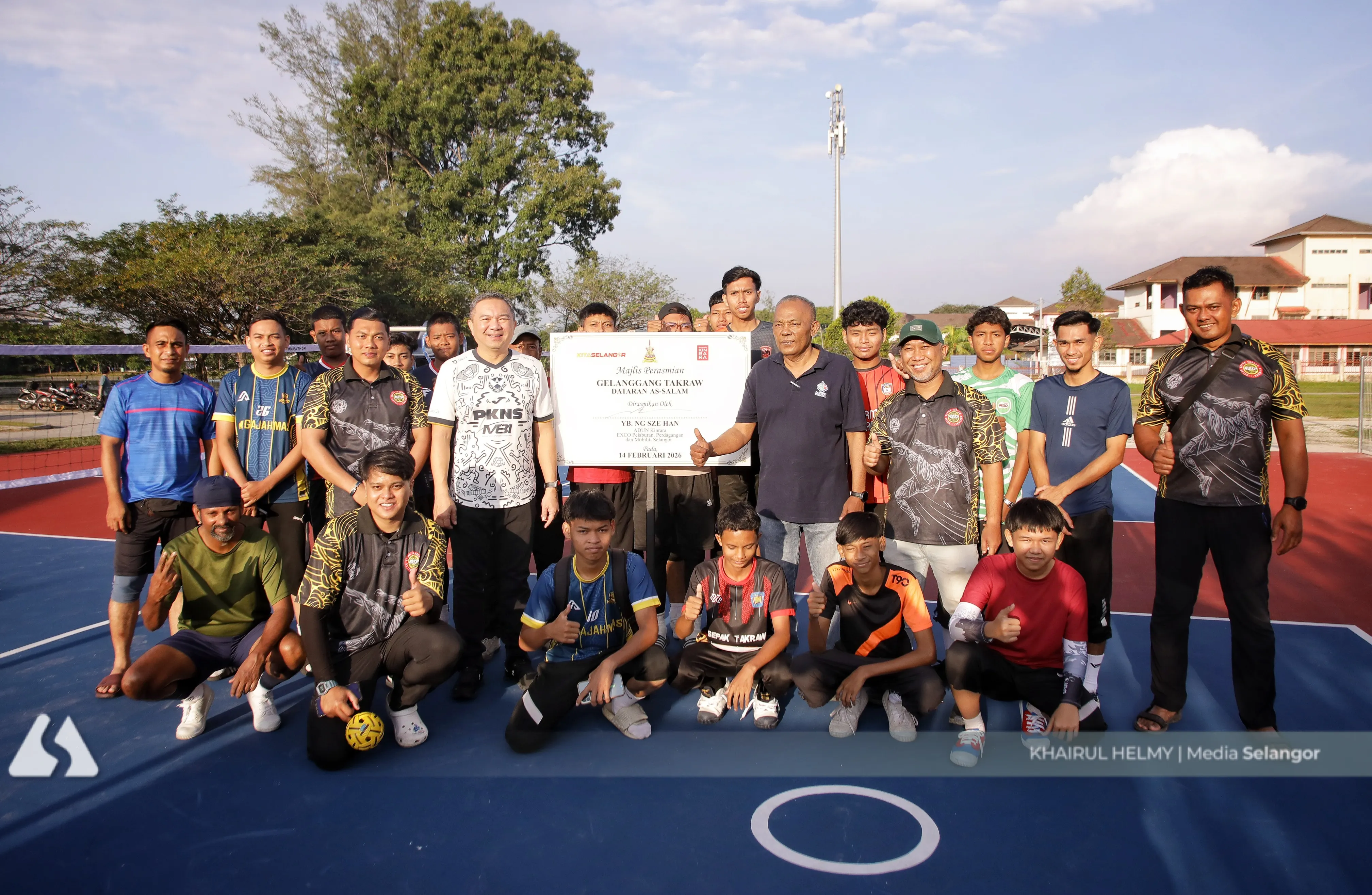 Puchong Perdana community gets new sepak takraw court