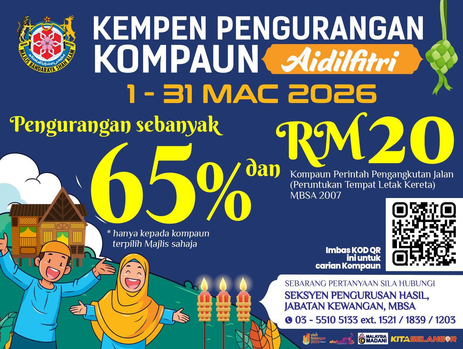 MBSA tawar diskaun kompaun sehingga 65 peratus sempena Aidilfitri 2026