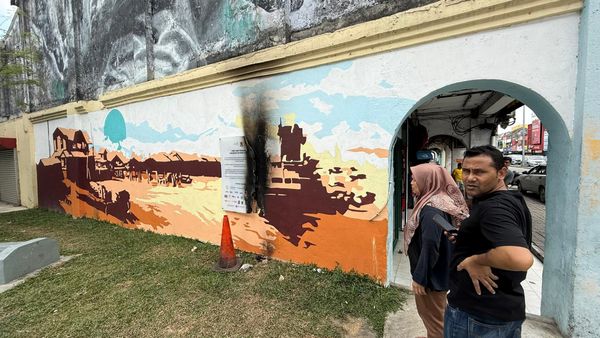 巴生港口壁画遭蓄意破坏 州议员悬赏1000抓凶手