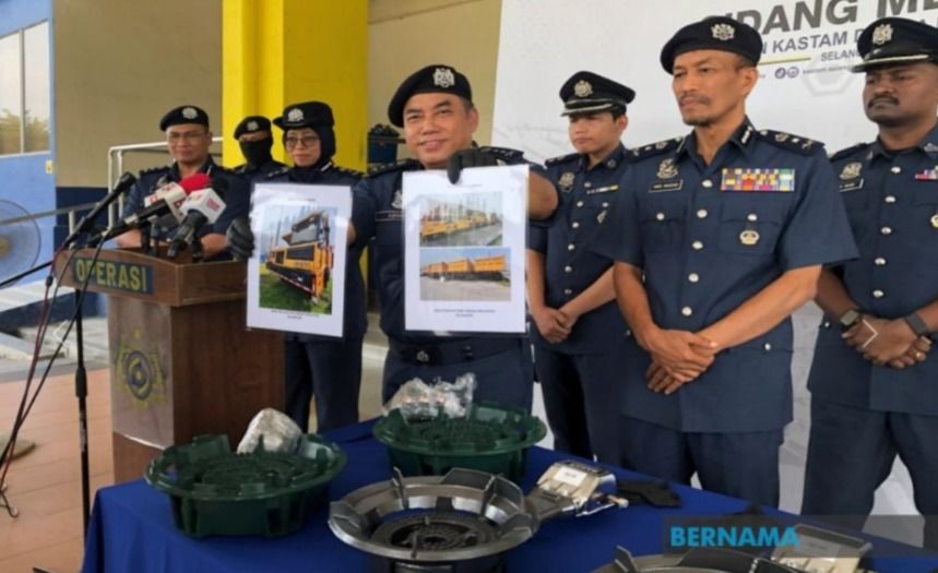 关税局1月突袭巴生港口 起获走私重型罗里和燃气灶值近200万