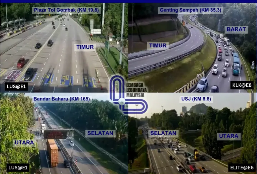 开斋节渐近学校放假 鹅唛往东海岸路段现车龙