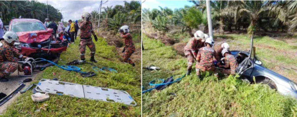 Dua maut, empat cedera dalam kemalangan di Kota Tinggi
