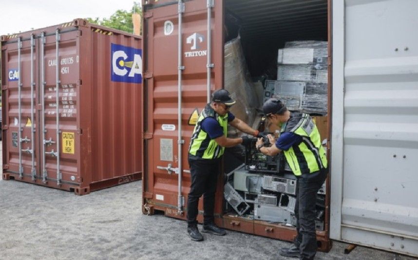 环境局发103份指示通知  电子垃圾货柜退回原属国