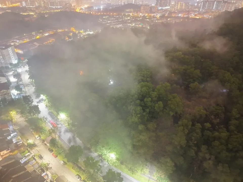 Stop open burning, urges exco after Puncak Jalil hillside fire