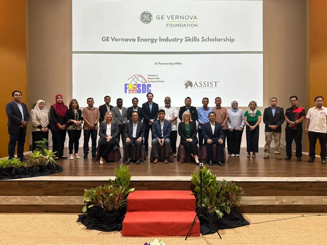 雪州技职中心15学员   获GE Vernova能源技能奖学金