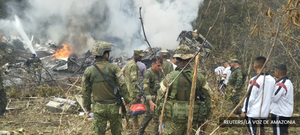 Death toll in Colombian military plane crash rises to 66