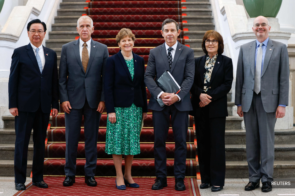 In Taipei visit, US lawmakers urge Taiwan to pass stalled US$40b defence budget