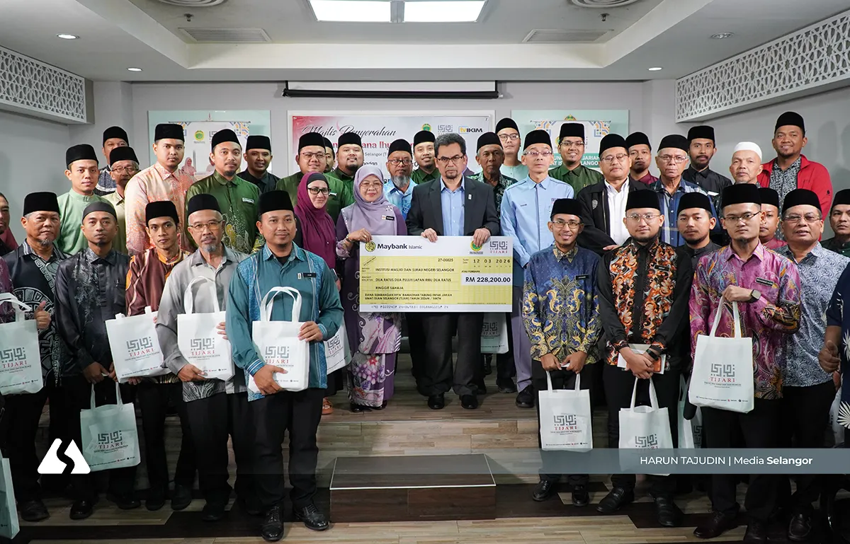 TIJARI salur RM228,200 dana Ihya’ Ramadan kepada institusi Islam Selangor