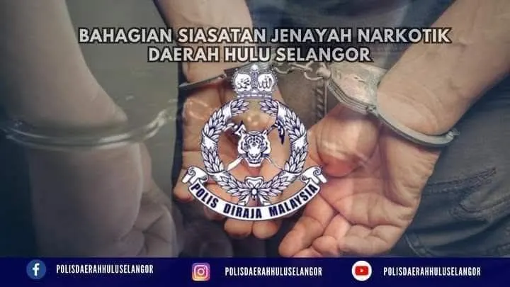 Polis tahan dua lelaki, rampas syabu dalam operasi narkotik di Batang Kali